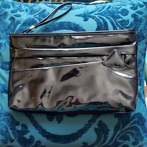 Toni Vintage 80's Faux Patent Leather Clutch Purse
